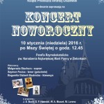 plakat koncert noworoiczny bgs 16